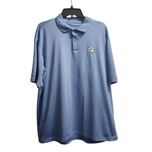 Antigua North Carolina Tar‎ Heels Polo Shirt Striped Golf Athletic XL